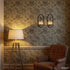 Set 2 12 Hosley of Iron Tealight Wall Sconces Decorative Candle Holders for Home Decor, Living Room Bedroom Hallway
