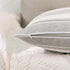 Mini Multi Color Stripe Pillow Case, Soft Faux Linen Square Decorative Throw Cushion Cover with Hidden Zipper, 35 x 35