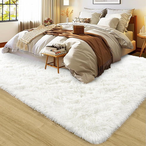 Super Fluffy Rug for Bedroom, 4x6 Shag Fuzzy Area Rug for Living Room, Plush Soft Carpet for Kids, Non Slip Decor