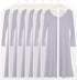 Simple Houseware 50-Inch Clear Garment Bags with Zipper, 6 Pack for Suits, Dresses, Costumes, Uniforms