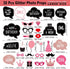 Birthday Photo Booth Props Kit - 30 Pieces Happy Birthday Party Decoration Set with Real Glitter for Women