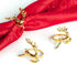 6Pcs Gold Deer Napkin Rings, Elk Chic Napkin Ring Holder for Christmas, Thanksgiving, Holiday Gatherings, Dinner Parties