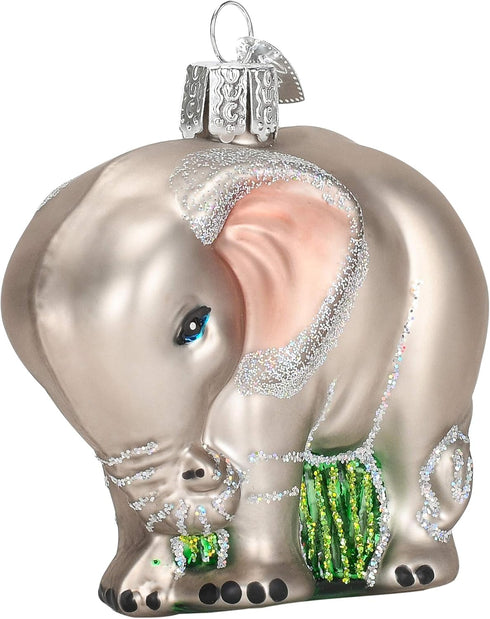 Old World Christmas Baby Elephant Glass Blown Ornaments for Christmas Tree