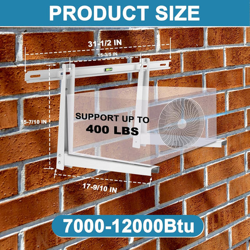 Cenipar Mini Split Mounting Bracket for 7000 Btu to 12000 Btu Mini Split Air Conditioner, Supports Up to 400 Lbs