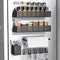 Magnetic Spice Rack for Refrigerator 2 Tiers and Paper Towel Holder and