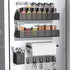 Magnetic Spice Rack for Refrigerator 2 Tiers and Paper Towel Holder and