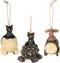 Slifka Sales Co. Bear & Moose Driving Christmas Ornaments, 3 Piece Decorative Set