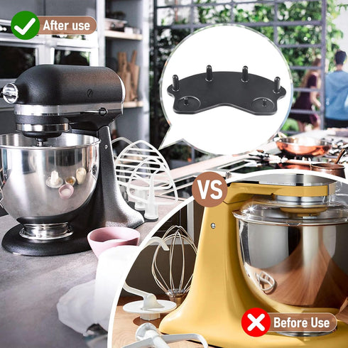 Stand Mixer Attachment Holders/Base Accessories Cradle for Kitchenaid Mixer Organizer - 4.5QT/5QT/6QT, Durable Plastic