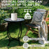 Weogot 14" Outdoor Metal Side Tables, Round Patio Side Table, Weather Resistant Metal End Table Side Table for Patio