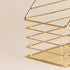 U Brands Gold Metal Magazine Holder, Desktop Accessory from the Vena Collection for Organizing Papers and Magazines