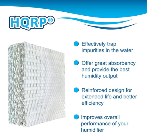 HQRP Wick Filter Replacement for Bemis Essick Air AIRCARE SS390DWHT, 826000, 826800, 826600, 826900, 821000, 821001,