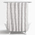 Lush Decor White Nova Ruffle Shower Curtain - 72" x 72"