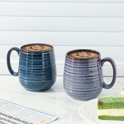 Hasense Large Coffee Mugs Set of 2 - Ceramic 20 oz Coffee Cups for Office and Home, Dishwasher & Microwave Safe