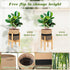 Sunnychicc Stand(7.87 Inch,Black Plant Basket with Stand Indoor Planter Pot Holder Sturdy Jute Rope Modern Woven