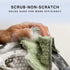 6x7 6-Pack 2-Ply Whiffkitch Dishcloths Dishrags for Kitchen and Household Cleaning Non-Scratch Weave, Rayon Derived