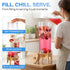 GRAXON (2.5 Counter Drink Dispenser with Bamboo Stand & Spigot Gallon) Large Plastic Beverage Dispenser for Parties