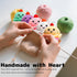 MLZTINGR Crochet Ice Cream Gift for Grandma Handmade Positive Knitted Ice Cream Doll, Sweet Birthday for Grandma from