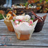 (JUMBO EXTRA LARGE) Natural+Brown+White Tulip Baking Cups, 130 pcs Greaseproof Paper Liners