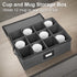 2Pack, 12 Mayniu Cup and Mug Storage Box China Storage Containers for Tea Cups or Coffee Mugs with Zipper Lid and Rivet