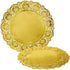Juvale 12-Inch Round Gold Lace Paper Charger Plates - 60 Pack, Disposable Table Placemats for Cakes & Desserts