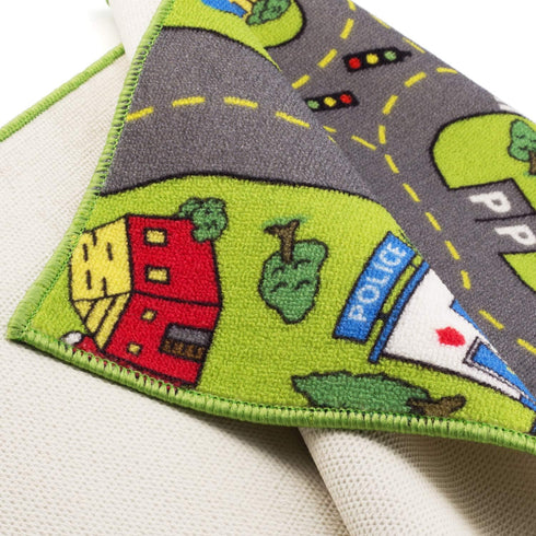 52 32 Large Kids Carpet Playmat Rug x with Non-Slip Backing, City Life Play Mat for Playing with Car Toy, Game Area