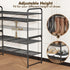 2-Tier 33" Closet SUFAUY Wide Shoe Rack, Metal Shoe Rack Organizer Heavy Duty, Stackable, Black