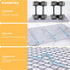 Heavy Duty Stainless Steel Cooling Rack - Oven Safe Wire Rack for Cooking & Baking, Fits Half Sheet Cookie Pan, 2-Pack