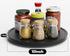 Homerays 10 Inch Non-Skid Bamboo Lazy Susan Organizer for Kitchen, Rotating Spice Rack for Countertop