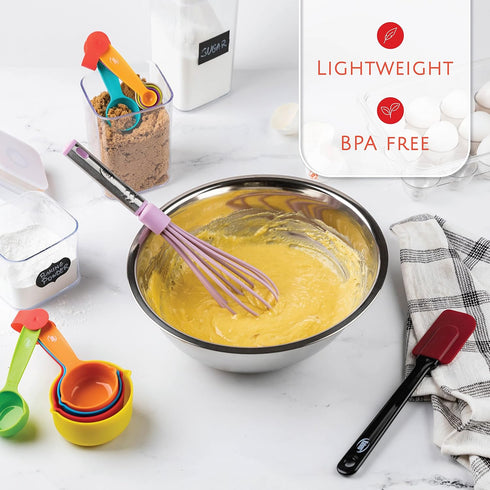 Kitchen Utensils Set, 24 Pcs Cooking Utensil Set with Nonstick and Heat Resistant Gadgets, Essential Cookware Sets