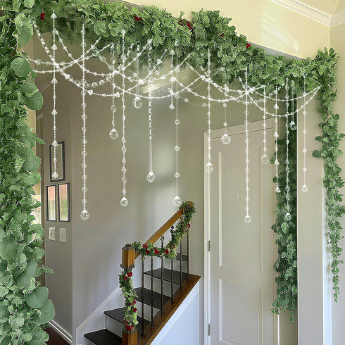 24 40 Inch Soulchen Pcs Clear Acrylic Crystal Garland Strands Large Hanging Chandelier Bead Chain String Wedding Icicle