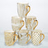 Matrix Gold Porcelain Coffee & Tea Mug Set Premium Fine Porcelain with