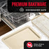 Bakken Swiss Crisper Tray - 2-Piece Set, White Marble Non-Stick Basket Design for Healthier Cooking