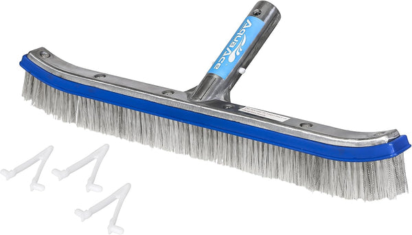 Premium Combo Nylon and Stainless Steel Wire Bristle Pool Brush, Mixed Bristles