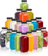 umud Juice Bottles with Lids, 16 Oz - Set of 20 - Clear