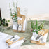 6 Sets 61Pcs Set Baby Shower Prizes for Game Winners Bridal Shower Prize Bamboo Cheese Board Artificial Eucalyptus