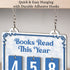 Counter, Counter Books Read This Year Book Sign for Reading Challenge, Books Read Tracker, Bookish Gifts for Book