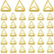 Eersida 60 Pieces Table Number Holder, Small Triangle Shape Clip for Wedding, Baby Shower Party, Gold