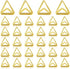 Eersida 60 Pieces Table Number Holder, Small Triangle Shape Clip for Wedding, Baby Shower Party, Gold