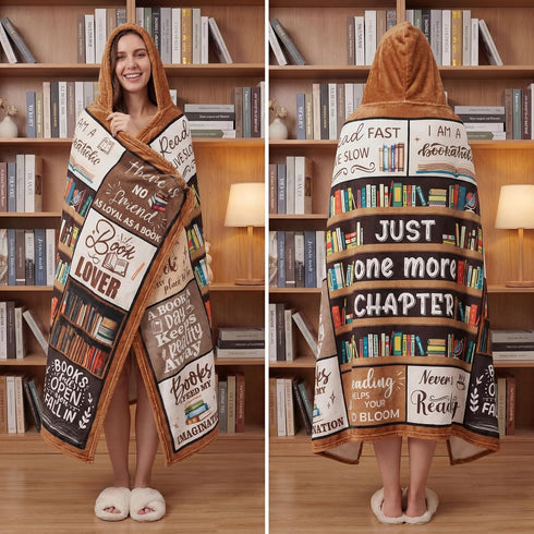50'' 60'' Buryeah x Throw Blanket Plush Warm Christmas Winter Decor for Sofa Couch Bed (Bookshelf)