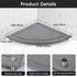 Segbeauty Water Absorbing Stone Drying Tray, 9.85in Quick Dry Diatomaceous Earth Corner Countertop Organizer, Corner Sink Shelf Tray for Bathroom Counter, Fast Drying Stone for Kitchen Counter by Segbeauty
