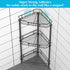HuggieGems 3-Tier Black Shower Caddy Organizer with Hooks