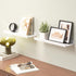 Set 2, Boswillon Floating Shelves Wall Mounted of Modern White Shelves for Bedroom, Nursery Shelves with Lip, Display