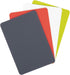Dexas Heavy Duty Grippmat Flexible Cutting Board Set of Four, 8 by 11 inches, Gray, Red, White, Green