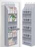 MISSLO 20 Pairs Over the Door Shoe Organizer for Closet Narrow Hanging