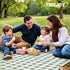 TigeJoy 80''x80'', Extra Large Picnic Blanket Waterproof Foldable Outdoor Picnic Mat Beach Blanket Sandproof for Park