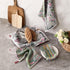 Set 8 100% 16x15 Inch Kitchen Towels of Cotton Hand Towels Dish Towels with Hanging Loop Absorbent Reusable