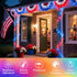 35 98FT 300 4th Colors Changing Christmas Lights, LED of July String Lights Green Wire with Remote, Waterproof Twinkle