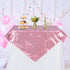PartyDelight Sequin Tablecloth Fuchsia Pink Sparkly Table Cloth Overlay Square 50"x50"