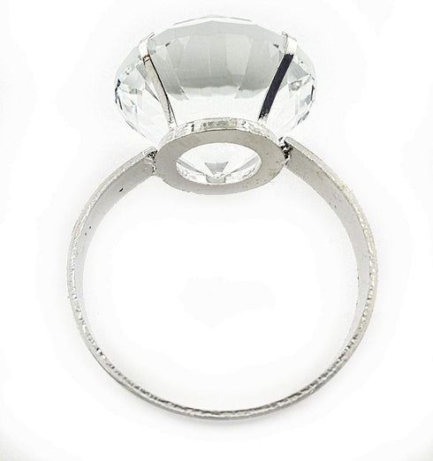 Acrylic Diamond Ring Bridal Napkin Ring Set, Set of Six