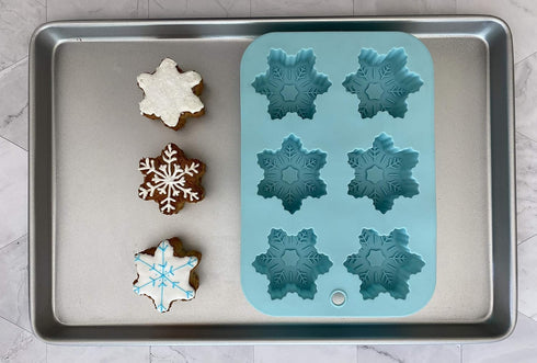 Handstand Kitchen Winter Wonderland Snowflake Shaped Cupcake Mold